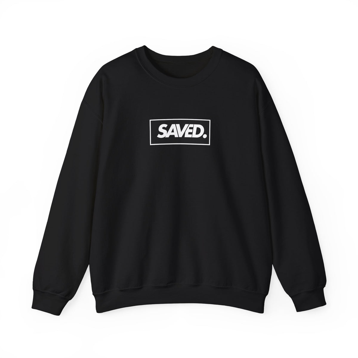 "SAVED. Christian Crewneck Sweatshirt - Bold Faith Statement Pullover"