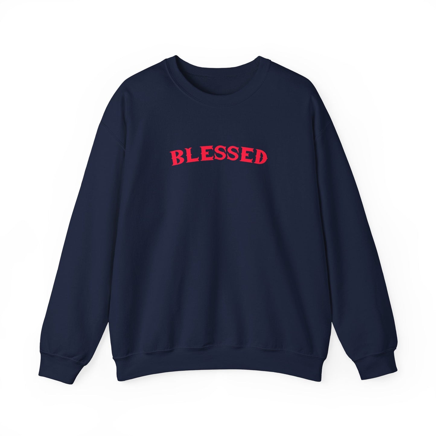 "Blessed Crew Neck Sweatshirt - Unisex Faith - Inspired Pullover for Comfort & Style" - Sweatshirt | Kingdom Outfitters