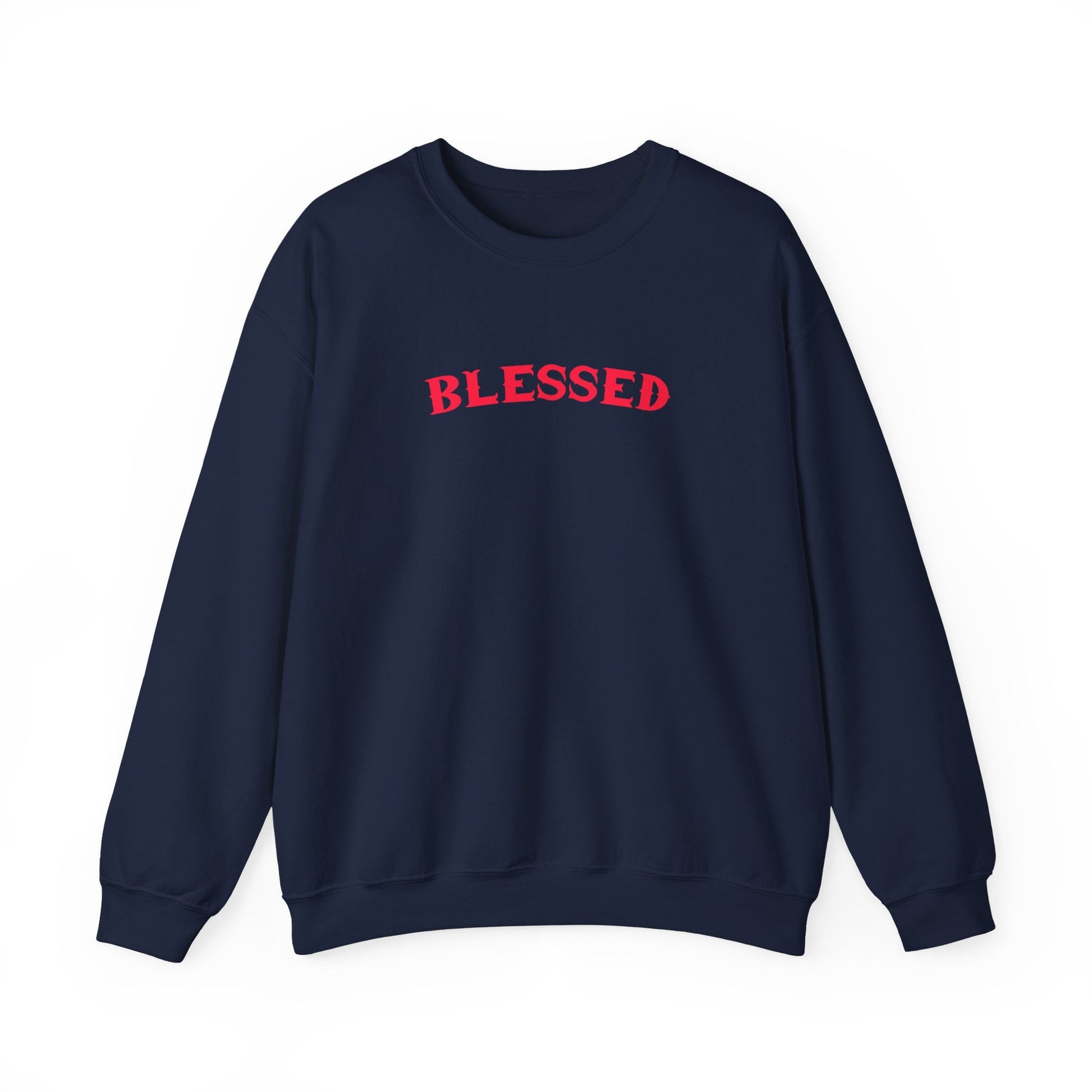 "Blessed Crew Neck Sweatshirt - Unisex Faith - Inspired Pullover for Comfort & Style" - Sweatshirt | Kingdom Outfitters