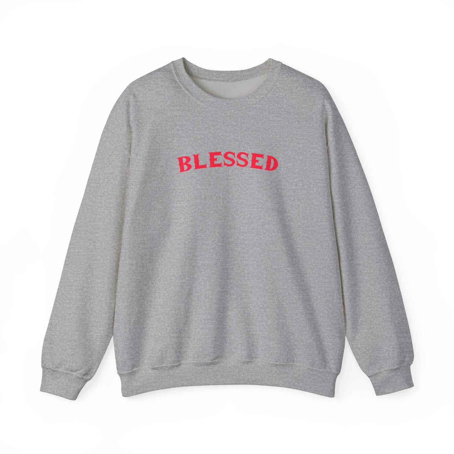 "Blessed Crew Neck Sweatshirt - Unisex Faith - Inspired Pullover for Comfort & Style" - Sweatshirt | Kingdom Outfitters