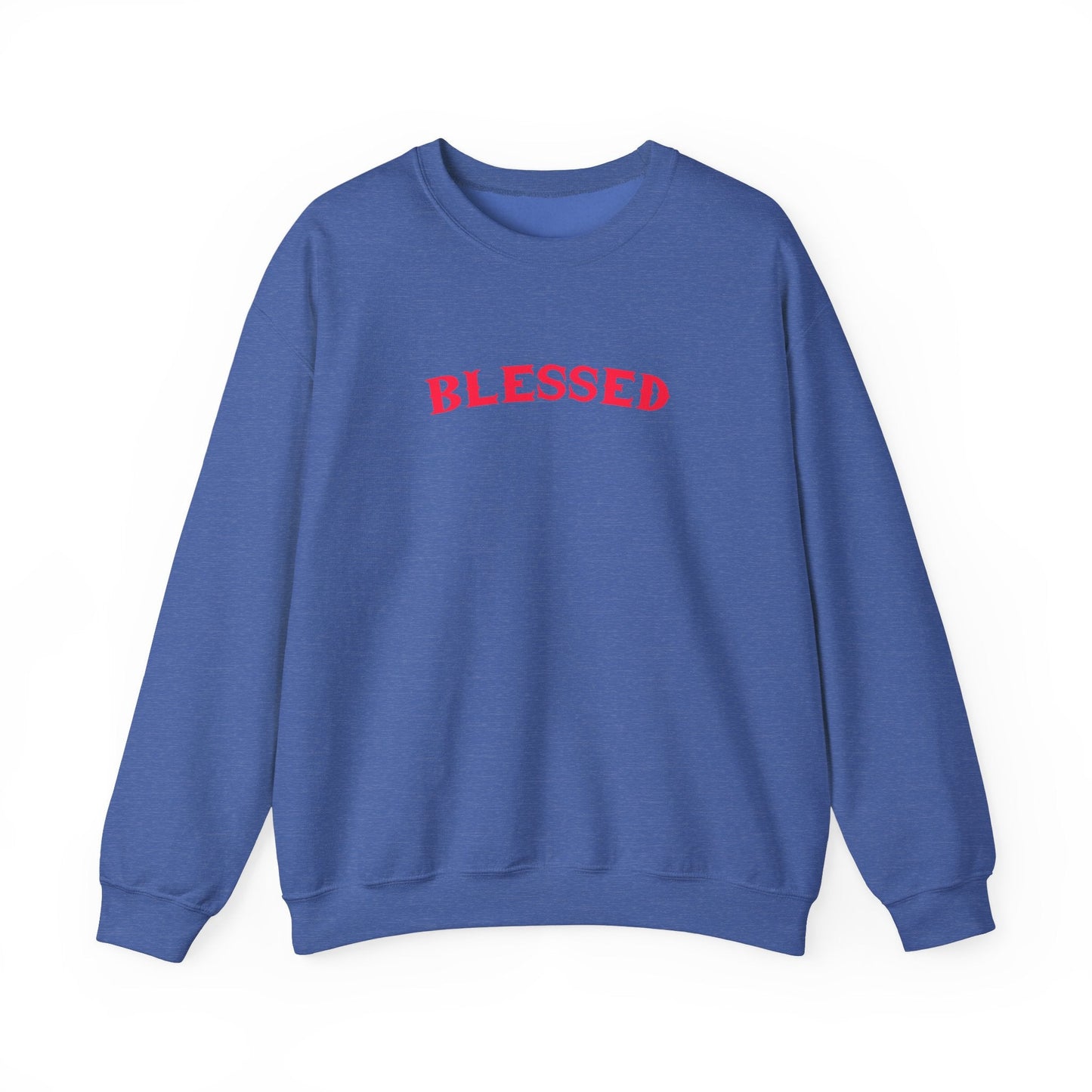 "Blessed Crew Neck Sweatshirt - Unisex Faith - Inspired Pullover for Comfort & Style" - Sweatshirt | Kingdom Outfitters