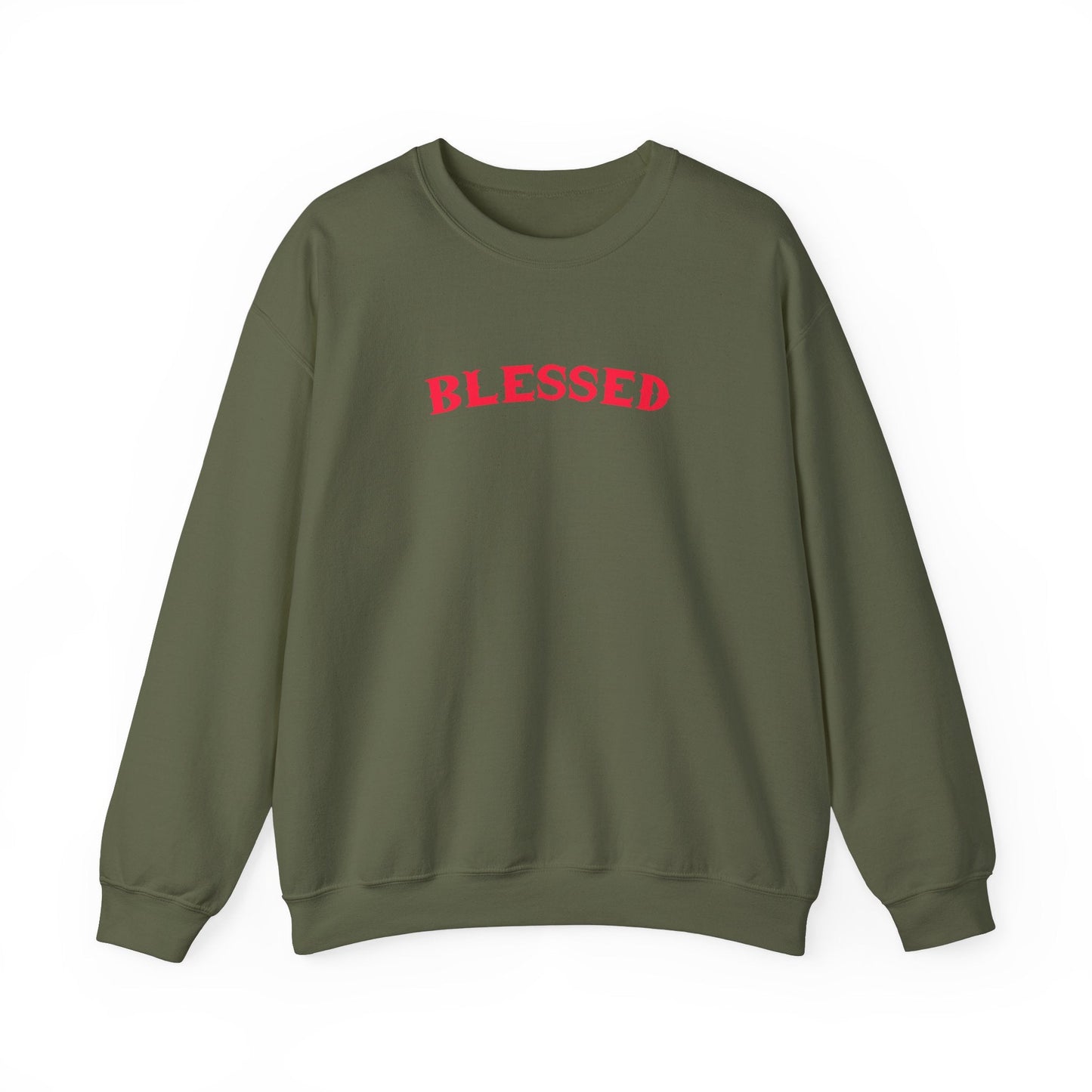 "Blessed Crew Neck Sweatshirt - Unisex Faith - Inspired Pullover for Comfort & Style" - Sweatshirt | Kingdom Outfitters