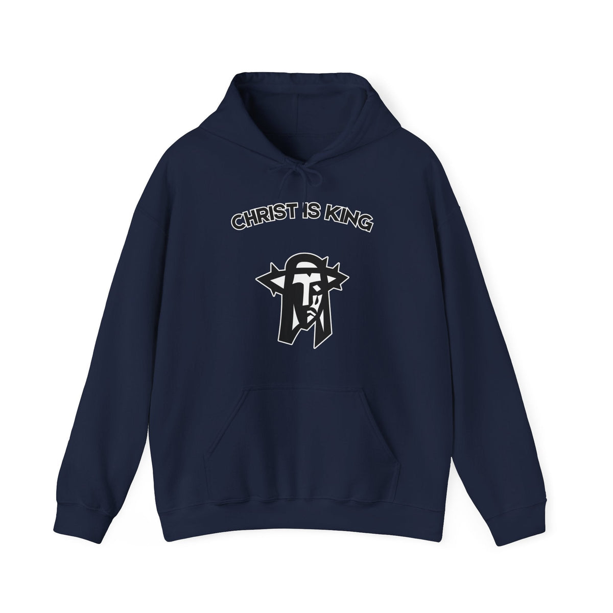 "Christ is King Hoodie - Bold Faith Statement Pullover Sweatshirt" - Hoodie | Kingdom Outfitters