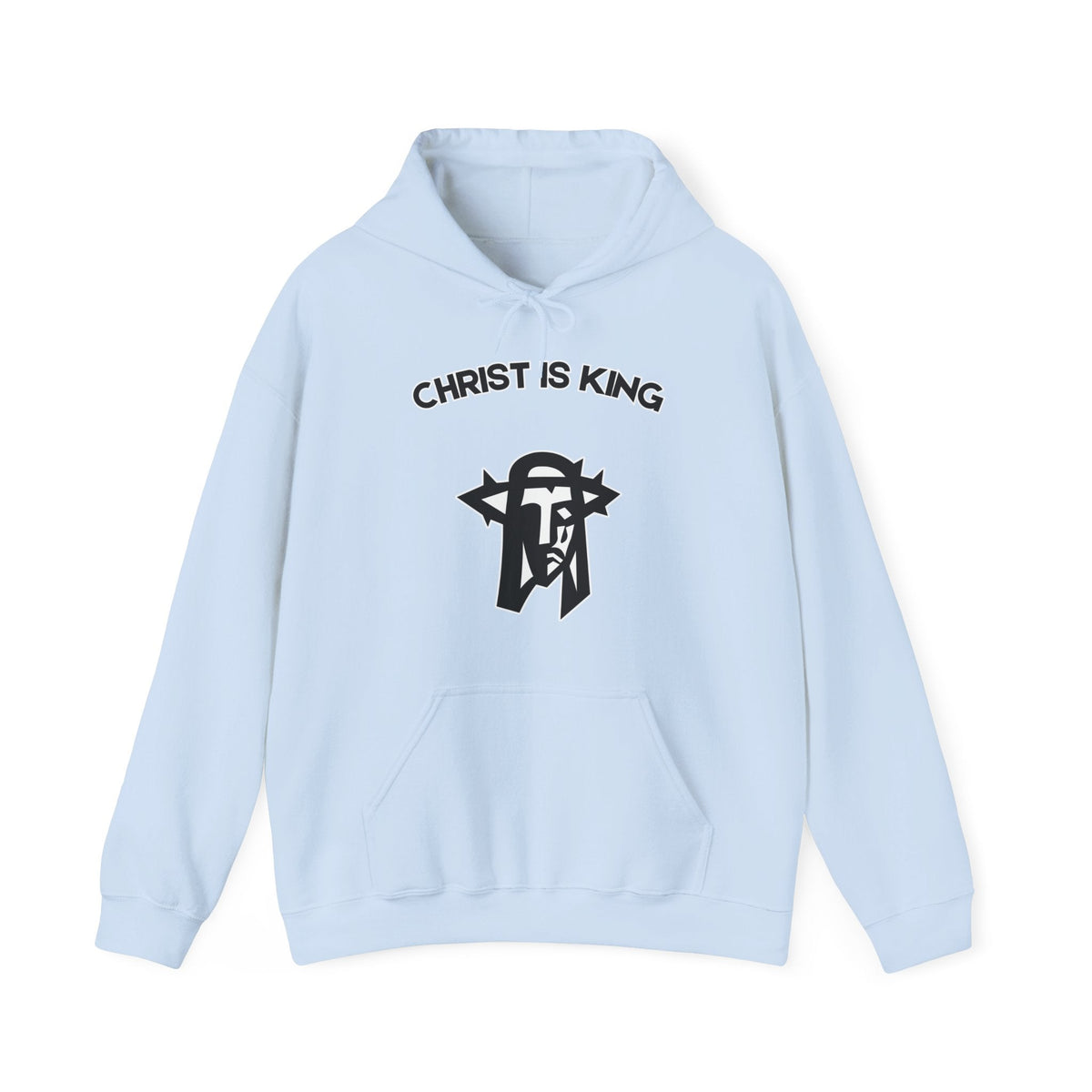 "Christ is King Hoodie - Bold Faith Statement Pullover Sweatshirt" - Hoodie | Kingdom Outfitters