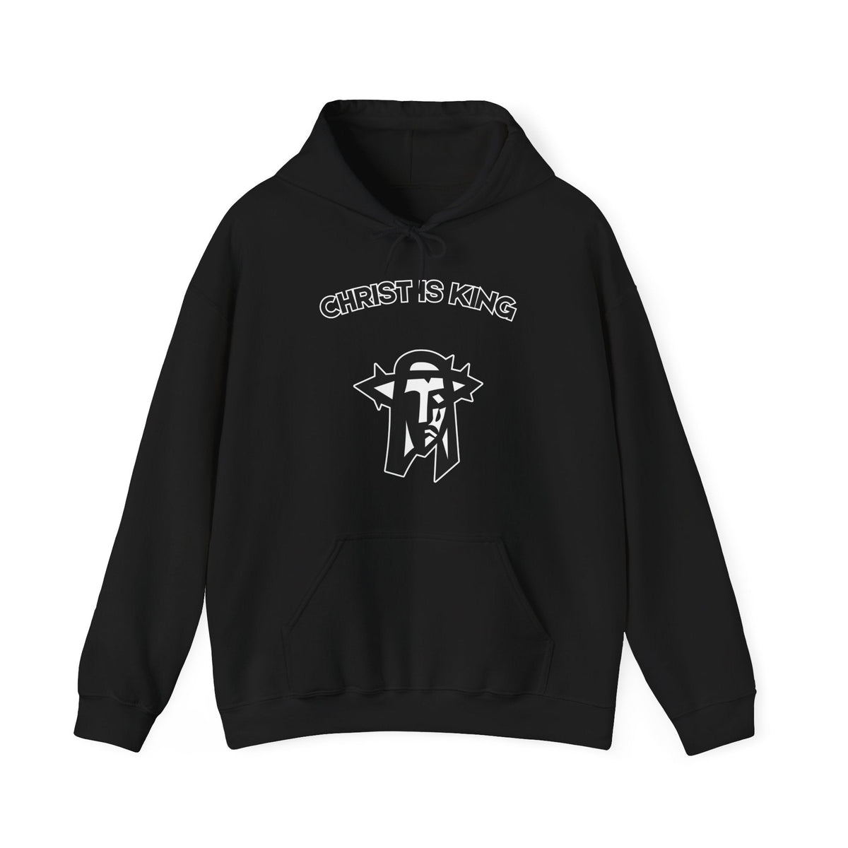 "Christ is King Hoodie - Bold Faith Statement Pullover Sweatshirt" - Hoodie | Kingdom Outfitters