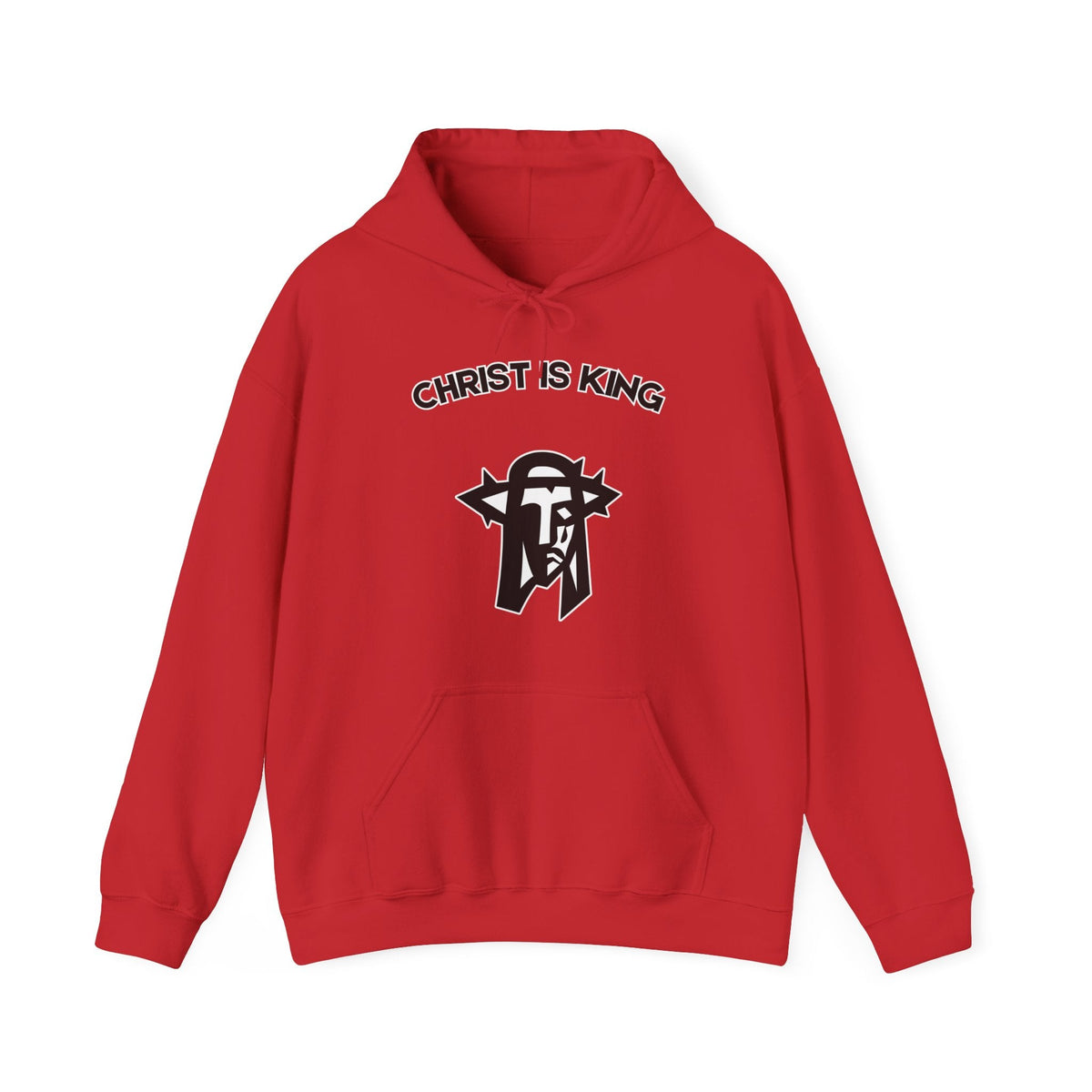 "Christ is King Hoodie - Bold Faith Statement Pullover Sweatshirt" - Hoodie | Kingdom Outfitters