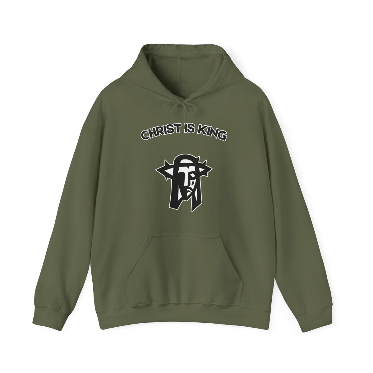 "Christ is King Hoodie - Bold Faith Statement Pullover Sweatshirt" - Hoodie | Kingdom Outfitters