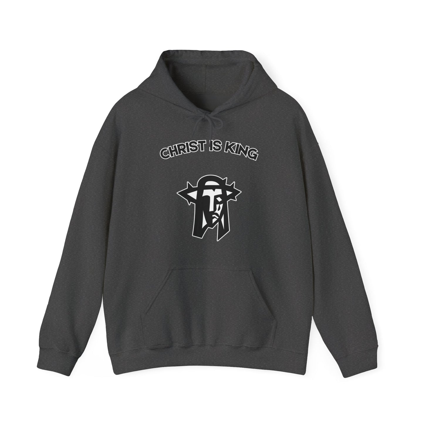 "Christ is King Hoodie - Bold Faith Statement Pullover Sweatshirt" - Hoodie | Kingdom Outfitters