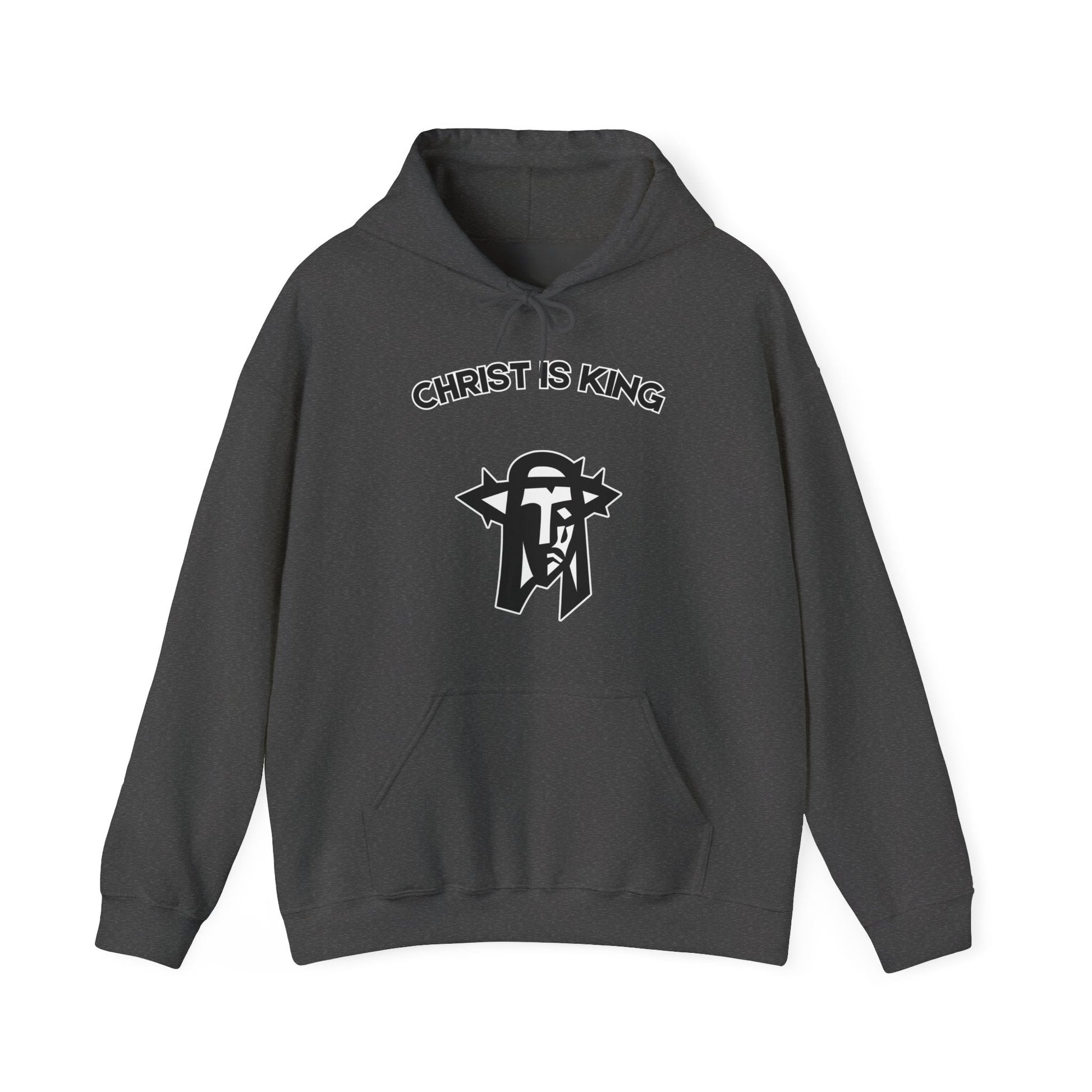 "Christ is King Hoodie - Bold Faith Statement Pullover Sweatshirt" - Hoodie | Kingdom Outfitters