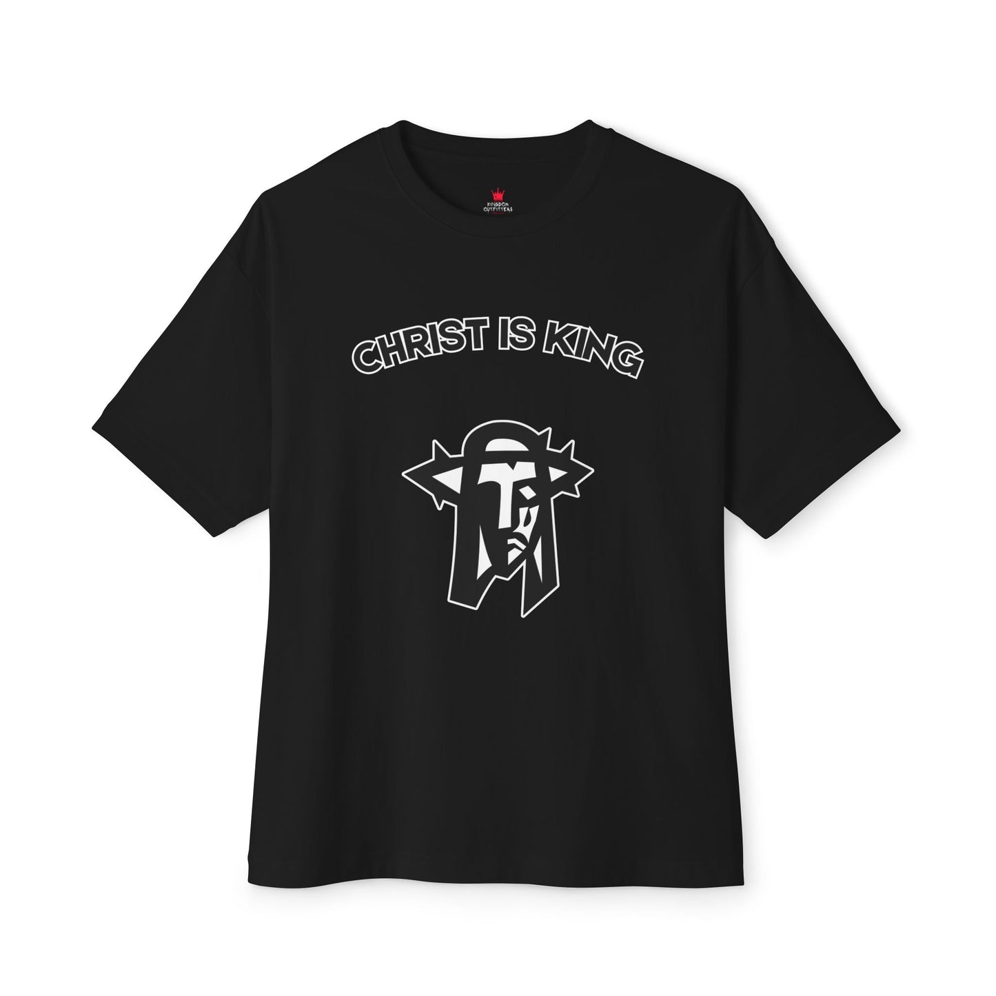 "Christ is King Oversized Heavyweight 6oz Boxy Streetwear T-Shirt" - T-Shirt | Kingdom Outfitters