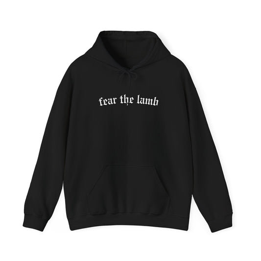 "Fear the Lamb Hoodie - Bold Faith Statement Pullover Sweatshirt" - Hoodie | Kingdom Outfitters