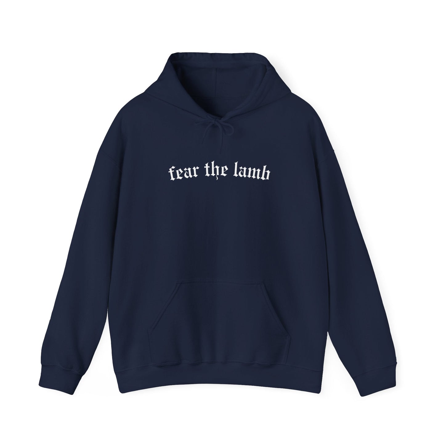 "Fear the Lamb Hoodie - Bold Faith Statement Pullover Sweatshirt" - Hoodie | Kingdom Outfitters