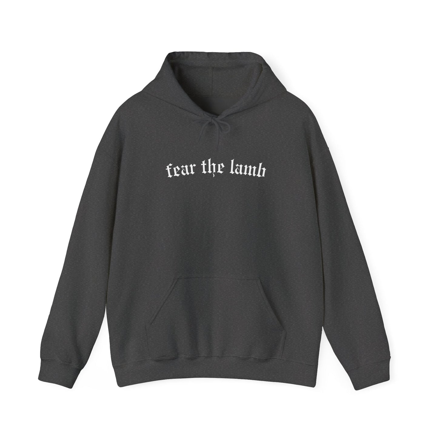 "Fear the Lamb Hoodie - Bold Faith Statement Pullover Sweatshirt" - Hoodie | Kingdom Outfitters