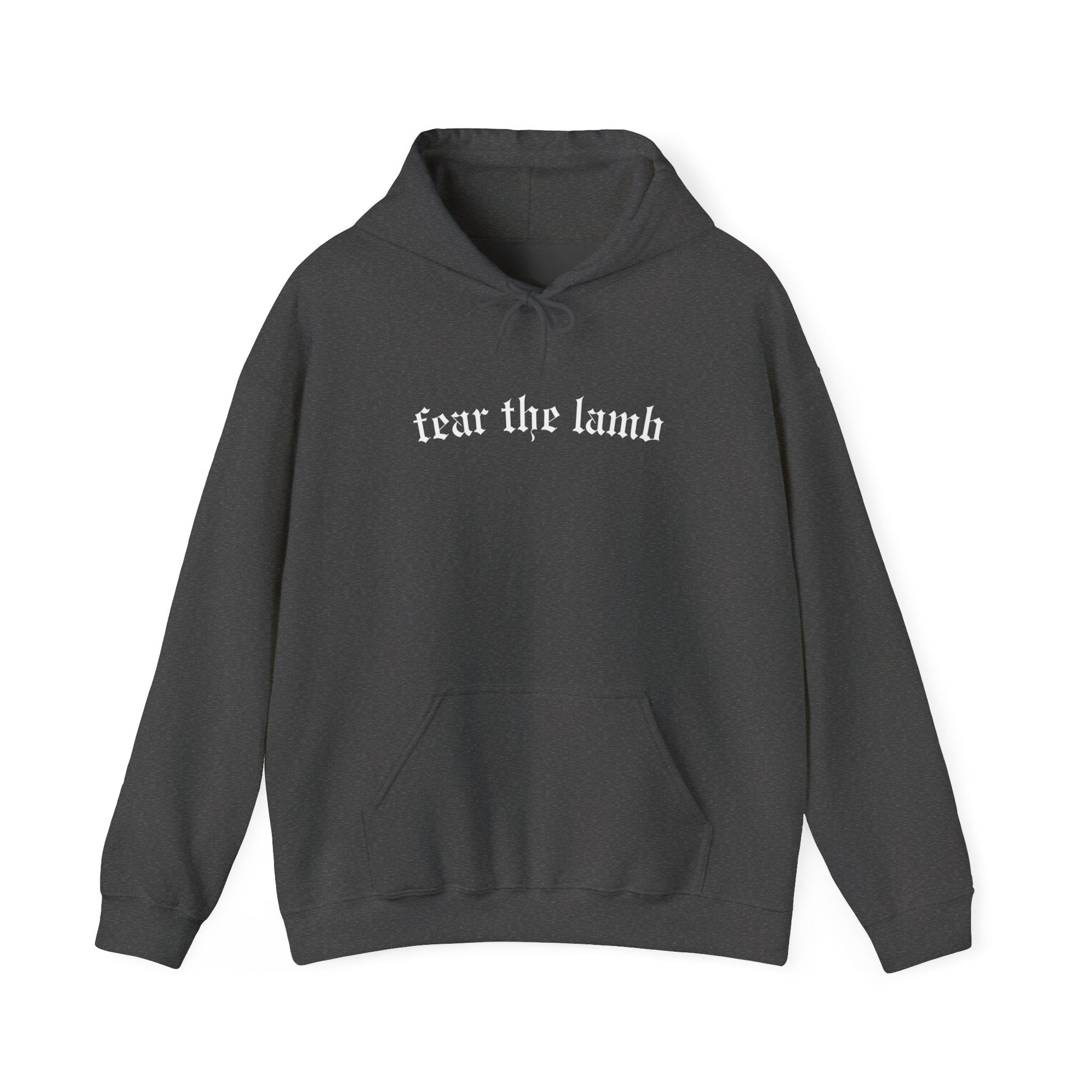"Fear the Lamb Hoodie - Bold Faith Statement Pullover Sweatshirt" - Hoodie | Kingdom Outfitters