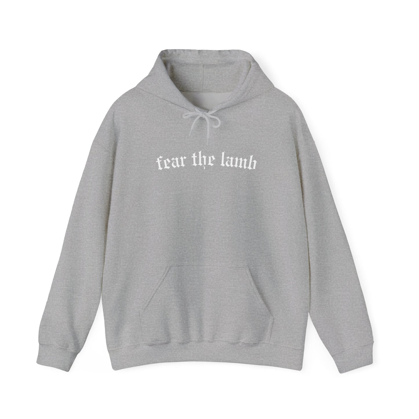 "Fear the Lamb Hoodie - Bold Faith Statement Pullover Sweatshirt" - Hoodie | Kingdom Outfitters