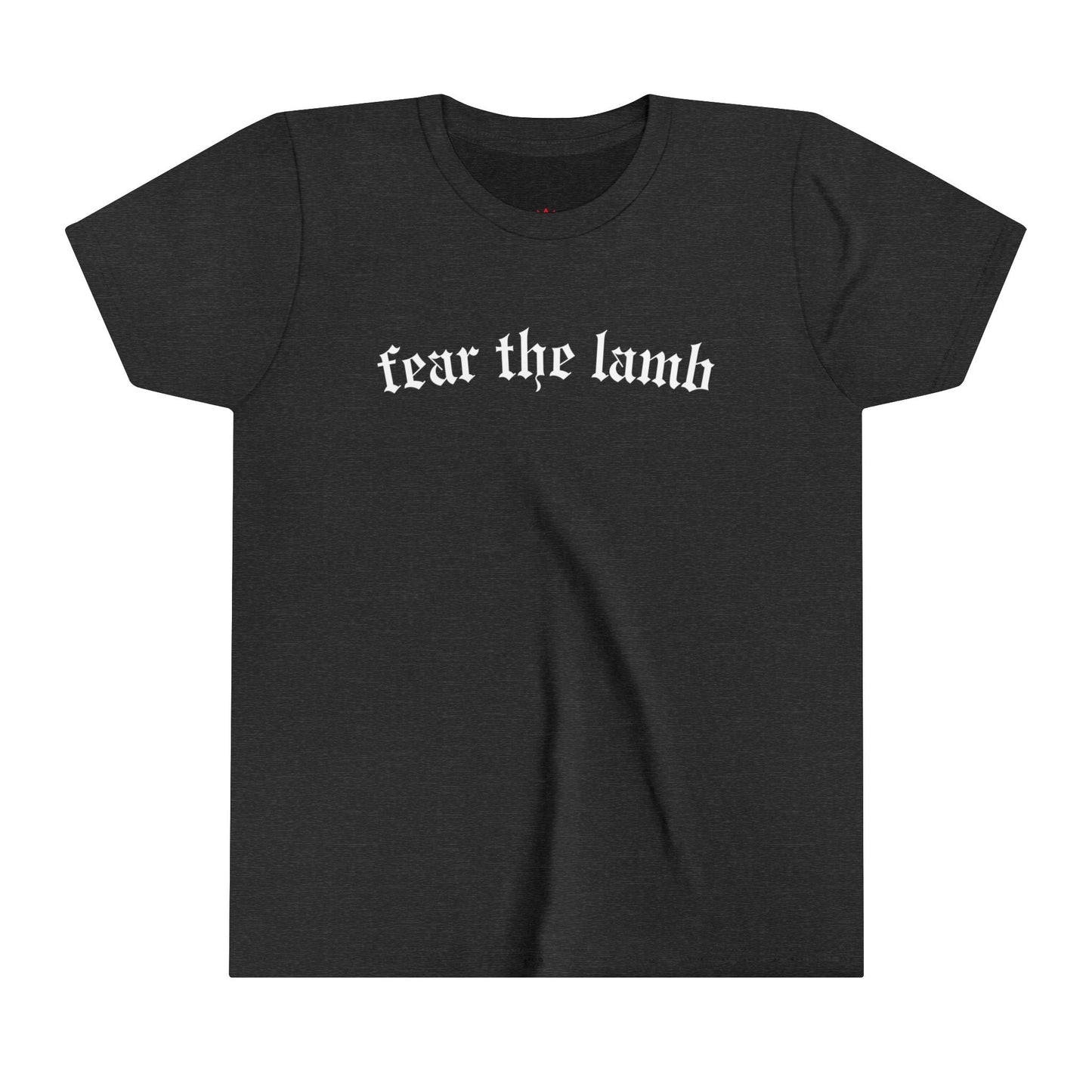 "Fear the Lamb Kids T-Shirt - Bold Faith Statement Youth Tee" - Kids clothes | Kingdom Outfitters