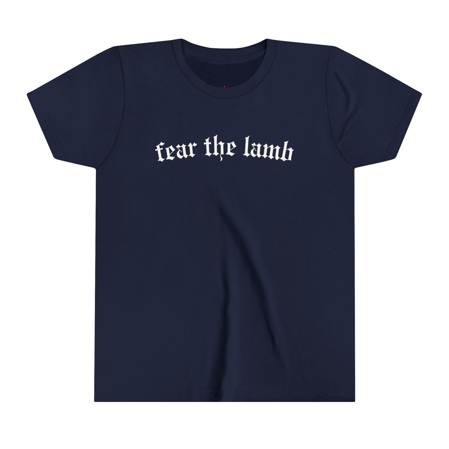 "Fear the Lamb Kids T-Shirt - Bold Faith Statement Youth Tee" - Kids clothes | Kingdom Outfitters