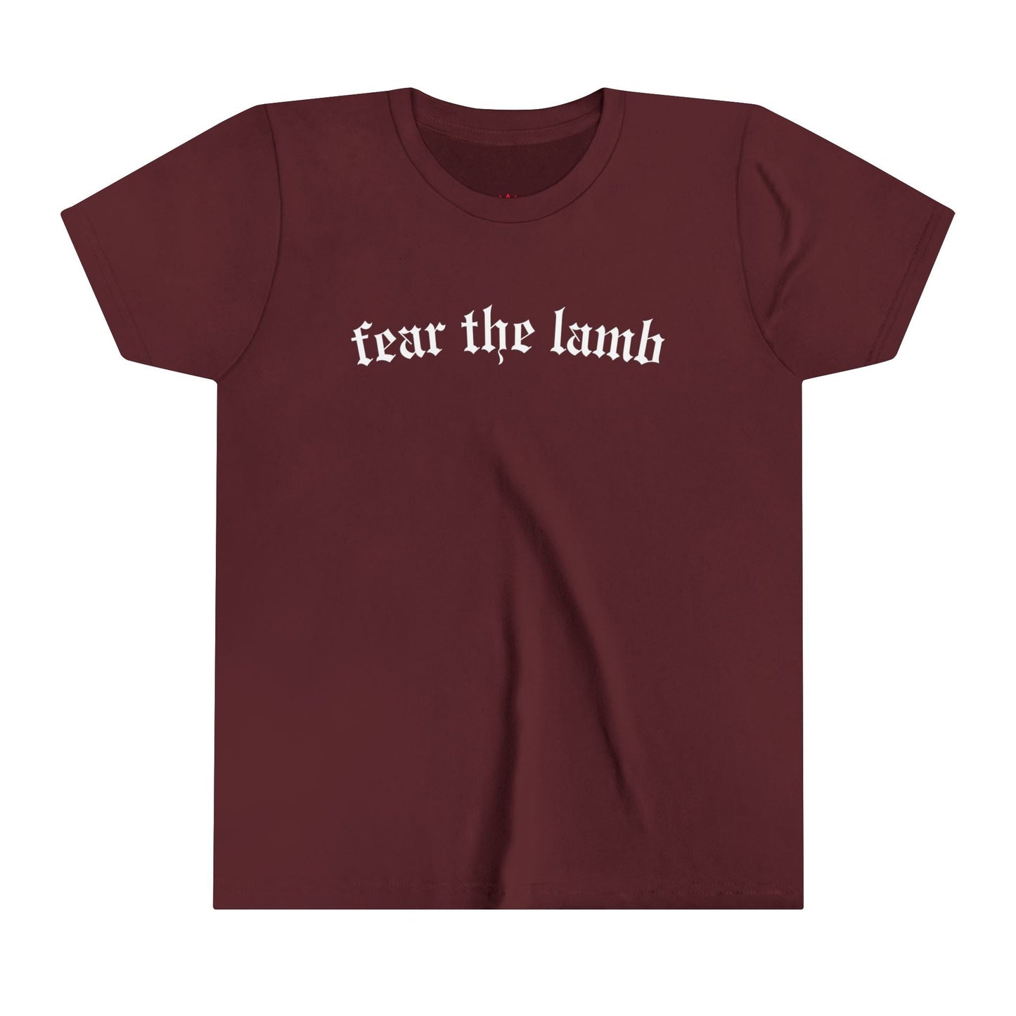 "Fear the Lamb Kids T-Shirt - Bold Faith Statement Youth Tee" - Kids clothes | Kingdom Outfitters