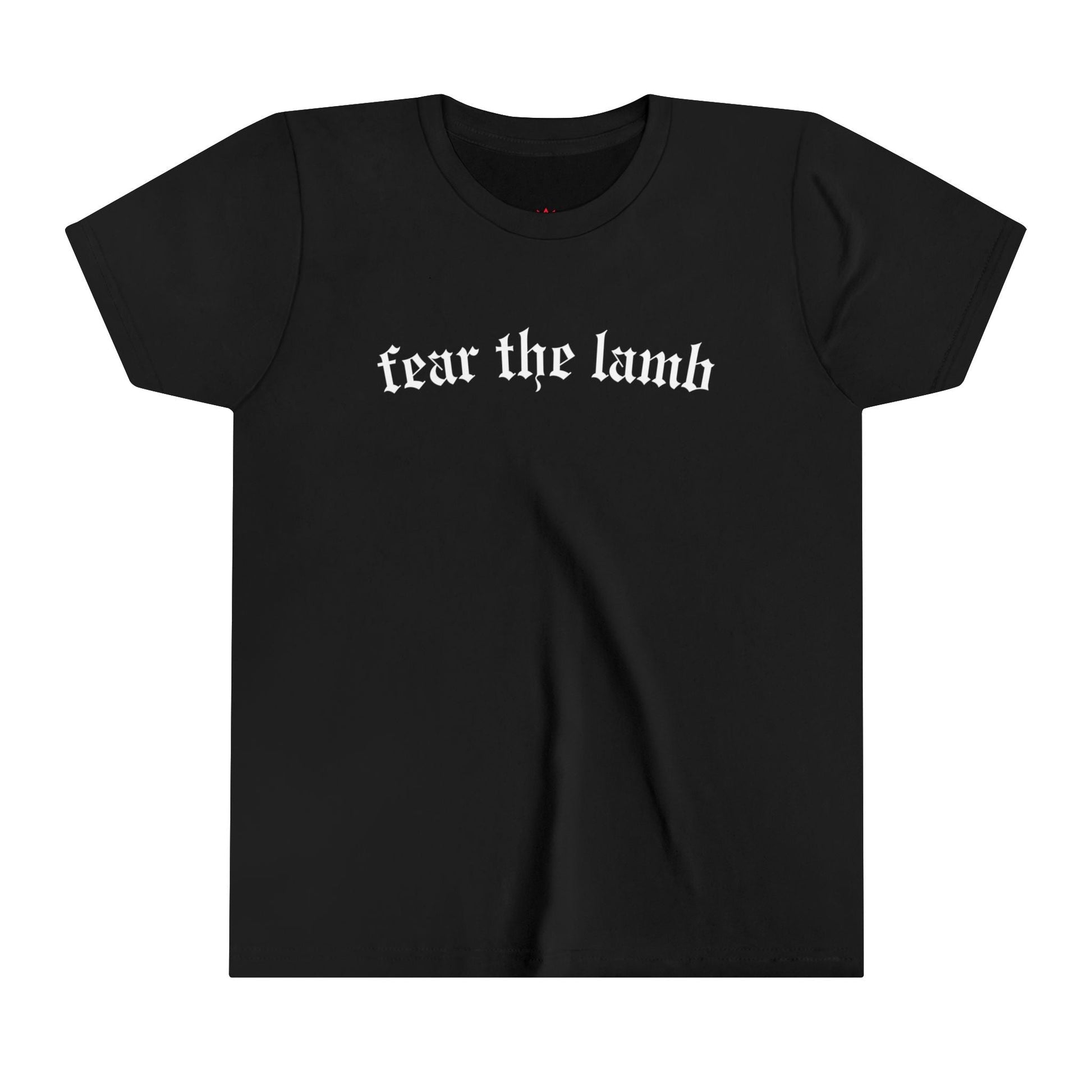 "Fear the Lamb Kids T-Shirt - Bold Faith Statement Youth Tee" - Kids clothes | Kingdom Outfitters
