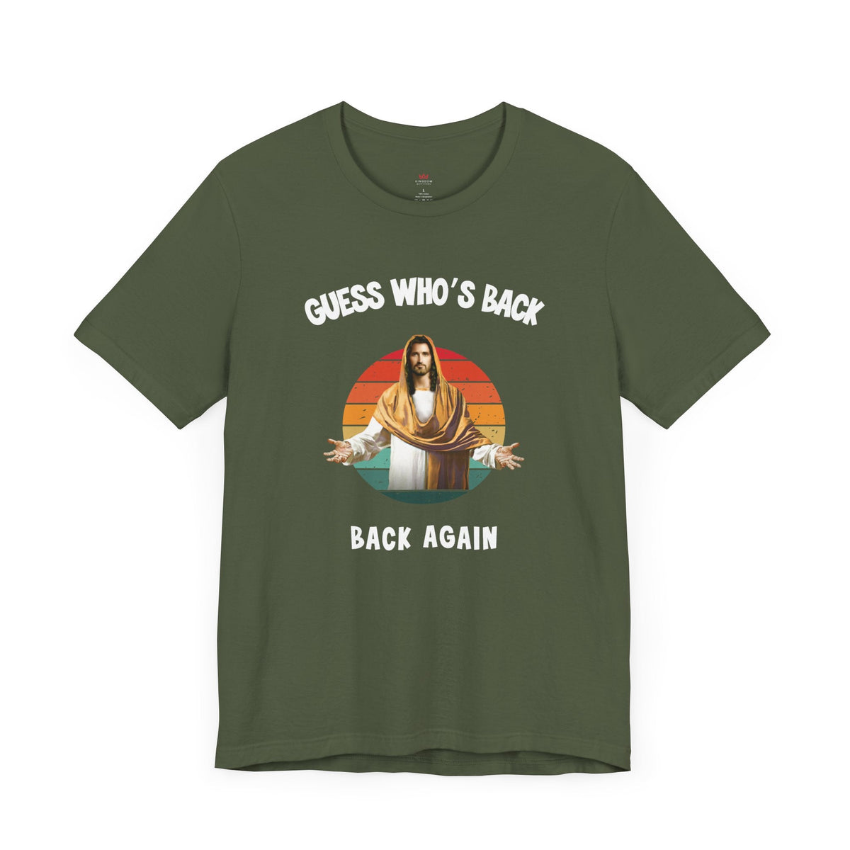 "Guess Who’s Back" - Funny Christian Unisex Graphic Tee - T-Shirt | Kingdom Outfitters