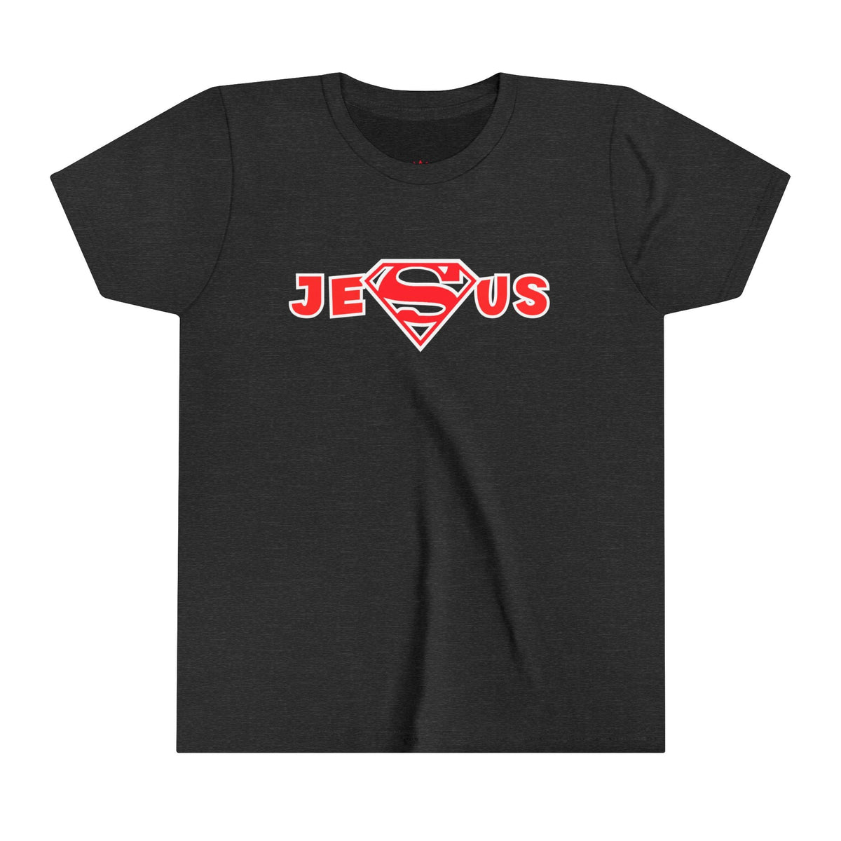 "Jesus Super Hero Kids T-Shirt - Bold Faith Statement Youth Tee" - Kids clothes | Kingdom Outfitters