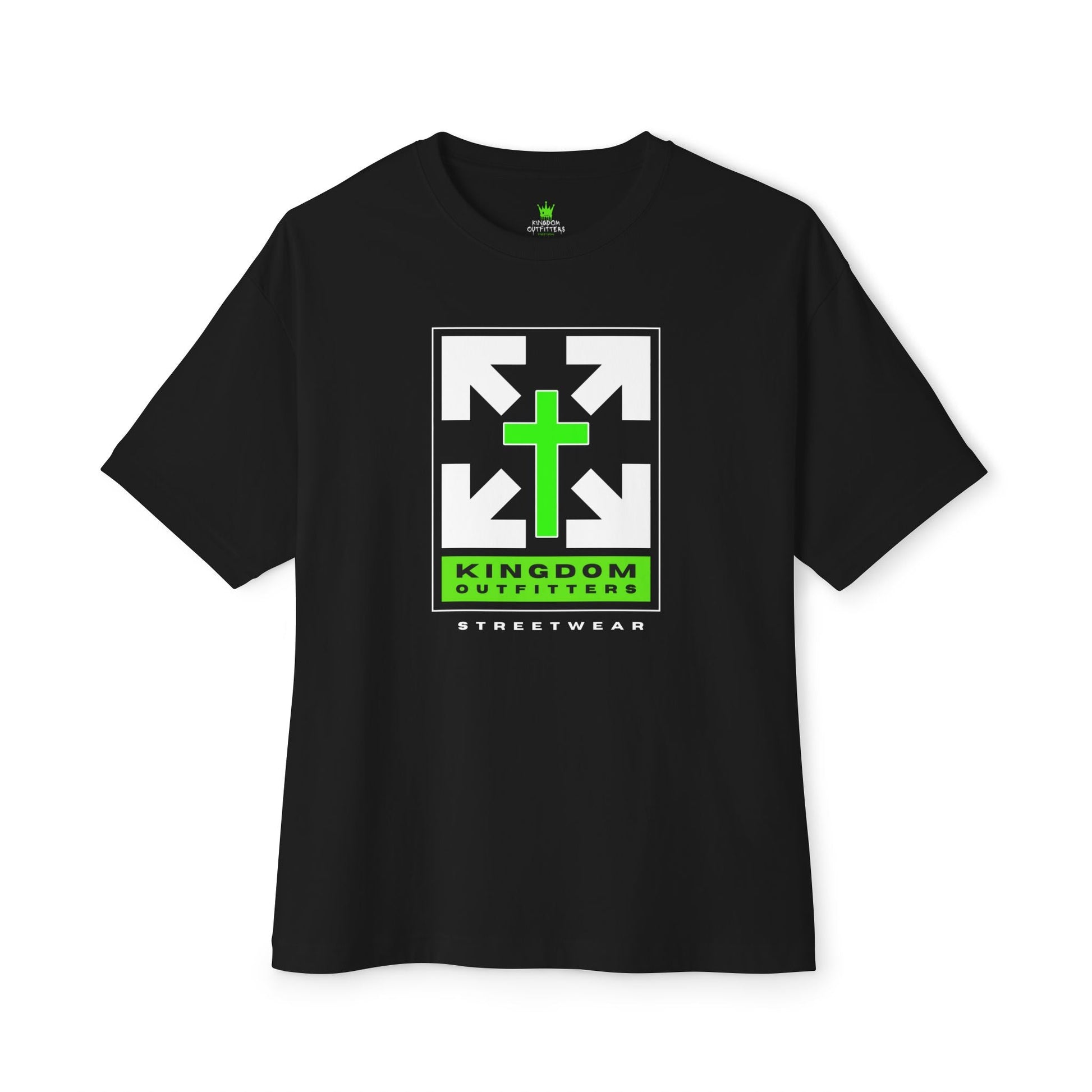 "Kingdom Outfitters Streetwear Oversized Drop Shoulder Boxy Heavyweight Christian T-Shirt - Bold Faith Graphic Tee" - T-Shirt | Kingdom Outfitters