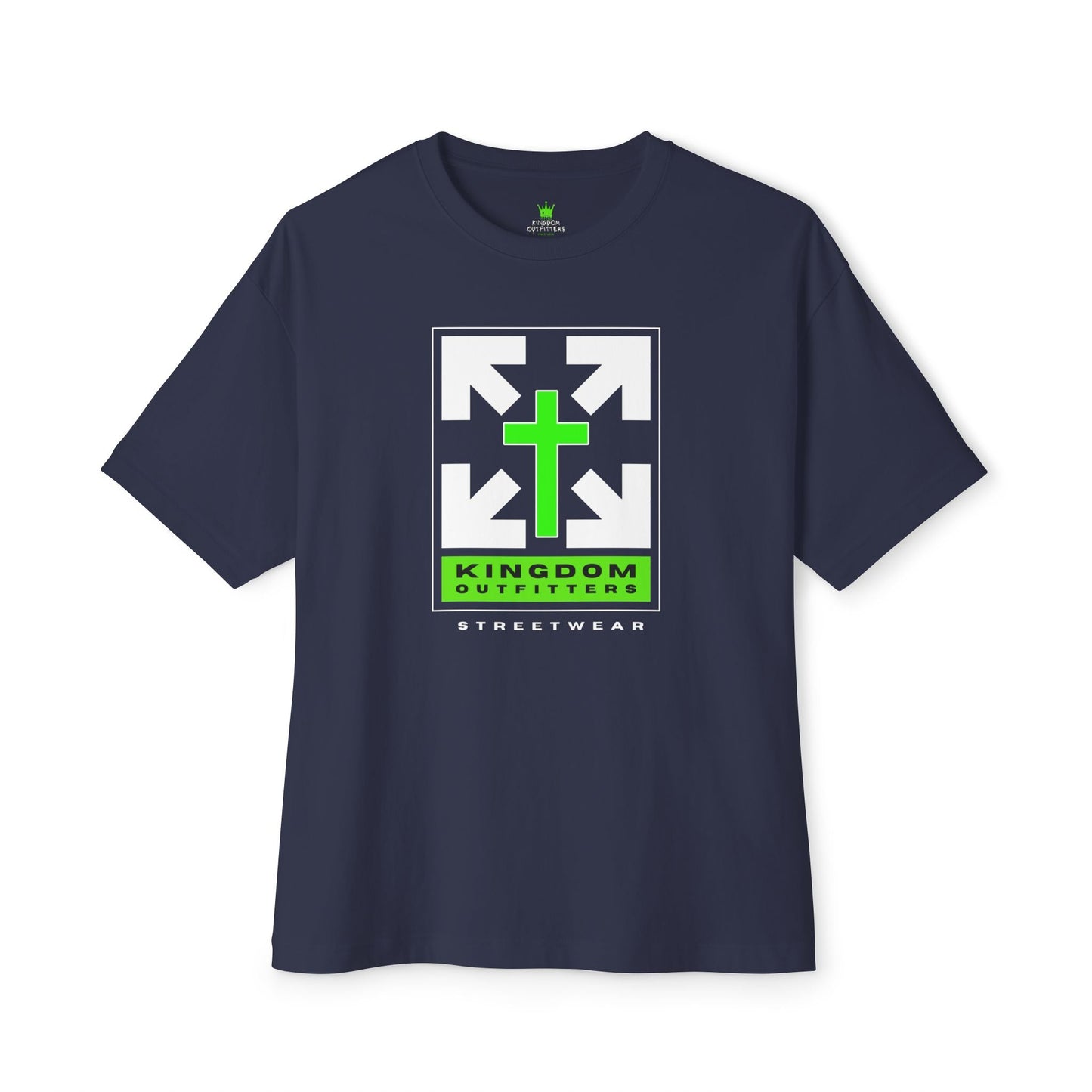 "Kingdom Outfitters Streetwear Oversized Drop Shoulder Boxy Heavyweight Christian T-Shirt - Bold Faith Graphic Tee" - T-Shirt | Kingdom Outfitters