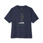 "Lion of Judah Oversized Drop Shoulder Boxy T-Shirt - Bold Christian Streetwear Tee" - T-Shirt | Kingdom Outfitters