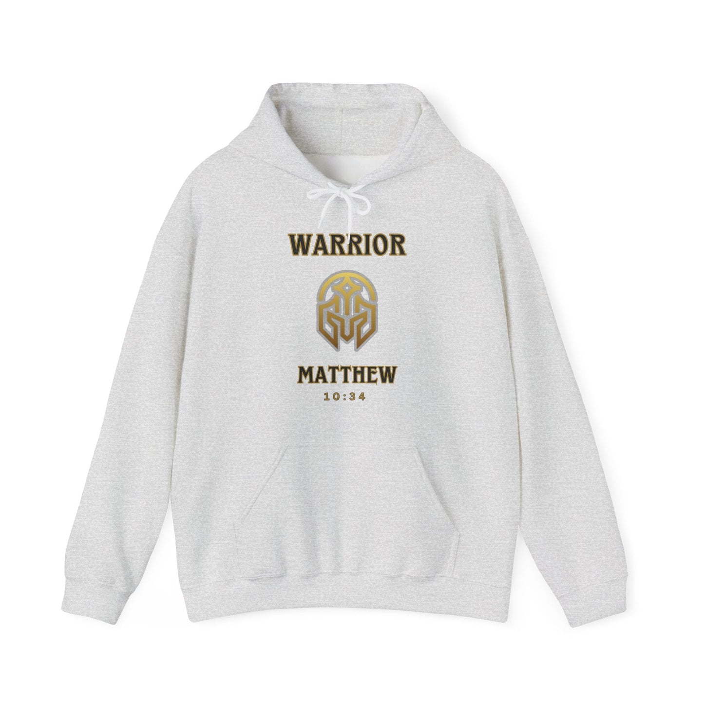 "Warrior Matthew Bible Verse Hoodie - Bold Christian Faith Statement" - Hoodie | Kingdom Outfitters